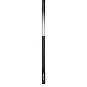 Lucasi LUXP1 Pool Cue - Midnight Black Cue with Imitation Bone & Silver Crush Inlay Points