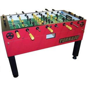 Tornado Crimson Red Foosball Table - Platinum Tour Edition - Coin Op