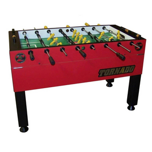 Tornado Crimson Red Foosball Table - Platinum Tour Edition - Coin Op