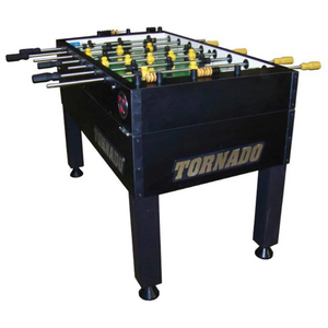 Tornado Matte Black Foosball Table - Platinum Tour Edition - Coin Op