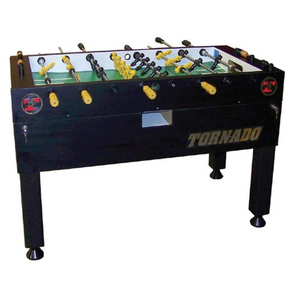 Tornado Matte Black Foosball Table - Platinum Tour Edition - Coin Op