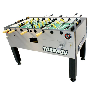 Tornado Silver Foosball Table - Platinum Tour Edition - Coin Op